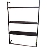 DANAPO Závěsný nástěnný regál 3 nastavitelná police,nerez