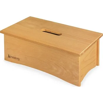 Příslušenství k masážnímu přístroji Dřevěný schůdek HABYS® Barva dřeva: světlé dřevo 2 barvy