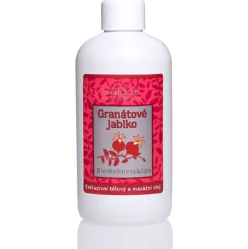 Masážní přípravek Saloos (Salus) Saloos tělový bio rostlinný masážní olej WELLNES GRANÁTOVÉ JABLKO 250 ml