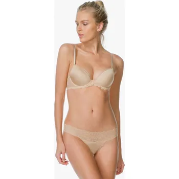 Kalhotky Calvin Klein Seductive Comfort Lace hnědá M