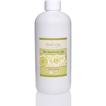 Masážní přípravek Saloos Bio sezamový rostlinný olej lisovaný za studena 500 ml