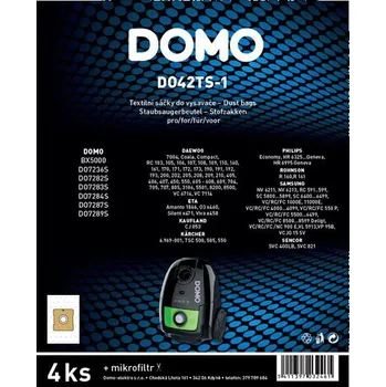 Sáček do vysavače DOMO DO42TS-1 4 ks