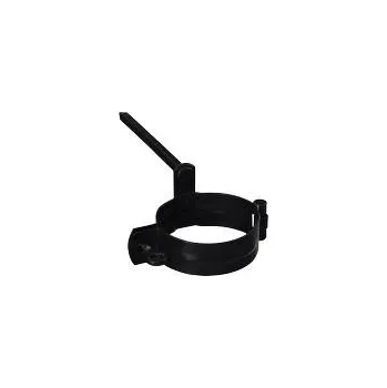 okap EVROmat Objímka svodu s trnem ČERNÁ RAL 9005 80 mm Délka 150 mm