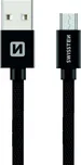 Swissten USB/Micro USB 0,2 m černý
