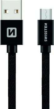 Datový kabel Swissten USB/Micro USB 0,2 m černý