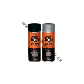 Barva ve spreji 4CR Thermo spray 800°c 400ml - Černá