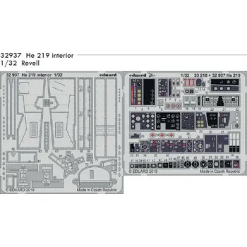 Plastikový model Eduard 1/32 He 219 interior (REVELL)