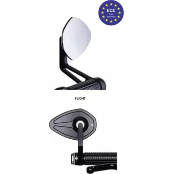 Zrcátko pro motocykl Zpětné zrcátko motocyklu MOTOGADGET M VIEW FLIGT ECE pro závit M10, 1 kus (Zrcátka na motorku )