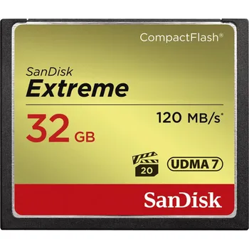 Paměťová karta SanDisk Extreme CF 32 GB UDMA7 (SDCFXSB-032G-G46)