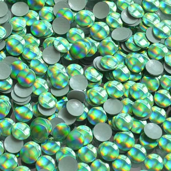 kovové hot-fix kameny barva HG11 hologram světle zelený velikost 2mm, balení 100 nebo 500ks barva: hot-fix kovový barva HG11 hologram sv. zelený, velikost: velikost 2mm, prodejní balení: balení 100ks
