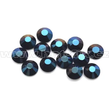 celobroušené hot-fix kameny Premium barva 130 Blue hematite /tmavě modrá s kovovým leskem, velikost SS16, balení 144ks, 720ks nebo 1440ks barva: barva CBP 130 Blue hematite, velikost: velikost SS16, prodejní balení: balení 144ks /1grs