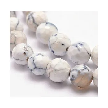 Korálek Achát bílý 8mm (6ks)