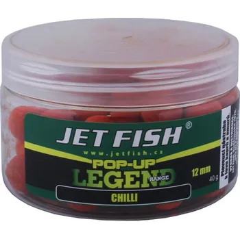 Nástraha Jet Fish Plovoucí boilie Pop Up Legend Range 40g 12mm Chilli