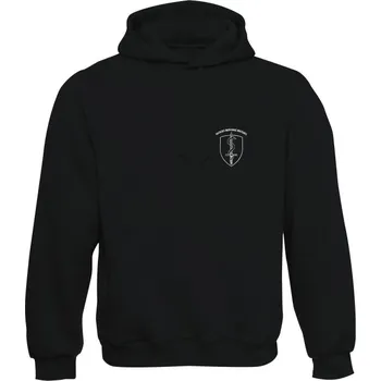 Pánská mikina Mikina s kapucí FACULTAS MEDICINAE MILITARIS - SIMPLE - černá