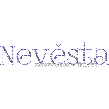 SVAT037 - nevěsta nažehlovací hot-fix kamínková aplikace, rozměry cca 21,0x4,5cm barva: kameny barva 101 Crystal /stříbrná