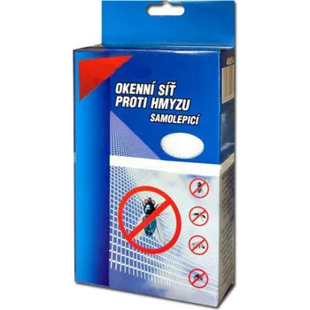 Síť proti hmyzu OKENTĚS Síť do okna proti hmyzu na suchý zip 130 x 150 cm šedá