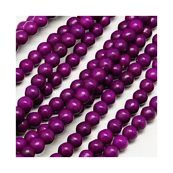 Korálek Tyrkys světle fialový 8mm (6ks)