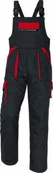 montérky Červa Max kalhoty s laclem černá/červená 44