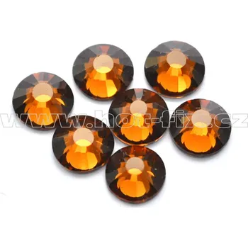 celobroušené hot-fix kameny Premium barva 108 Topaz tmavý /tmavě zlatohnědá, velikost SS30, balení 144ks, 720ks nebo 1440ks barva: barva CBP 108 Topaz tmavý, velikost: velikost SS30, prodejní balení: balení 1grs /144ks *** SKLADEM 2 balení