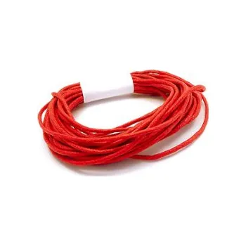 Korálek Voskovaná šňůra 2mm 5m červená