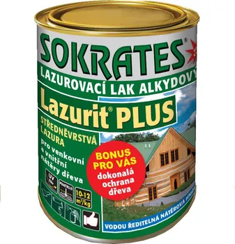 Lak na dřevo Sokrates Lazurit Plus 0,7 kg