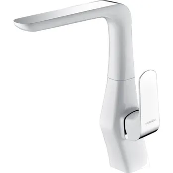 BeLaggio Steno BOSTON BO 4048 dřezová stojánková baterie, bílá/chrom