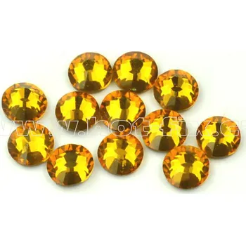 celobroušené hot-fix kameny Premium barva 109 Topaz /zlatohnědá, velikost SS16, balení 144ks, 720ks nebo 1440ks barva: barva CBP 109 Topaz, velikost: velikost SS16, prodejní balení: balení 144ks /1grs