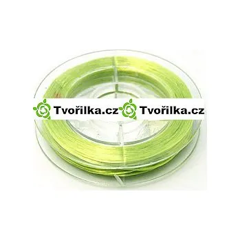 Pružná gumička průměr 0.8 mm, návin 10 m, zelená