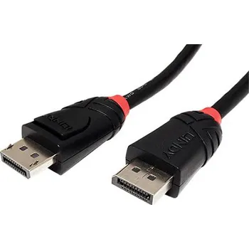 Video kabel Lindy DisplayPort kabel v.1.2 (HBR2, 4K@60Hz), DP(M) - DP(M), Black Line, 0,5m (36490) - 11.43.5630