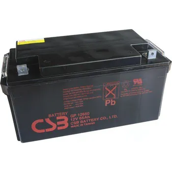 Záložní baterie akumulátor CSB GP12650 (12V/65Ah)