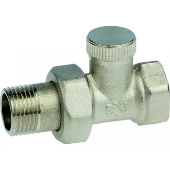 rozdělovač topení Šroubení topenářské uzavíratelné 3/8" přímé