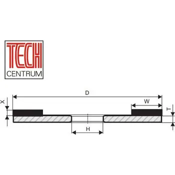 Brusný kotouč CBN kotouč 1A2 125x20/3x20 K100 B126 chladit ANO i NE pryskyřice