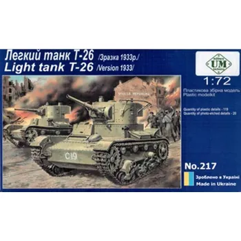 Plastikový model 1/72 T-26 (ex SKIF)