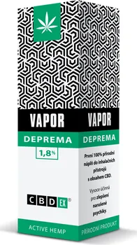 Přírodní produkt CBDex Vapor Deprema 1,8% 10ml