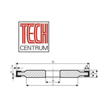 Brusný kotouč DIA kotouč 14U1 125x10/4x20 K100 D54 chladit ANO i NE pryskyřice