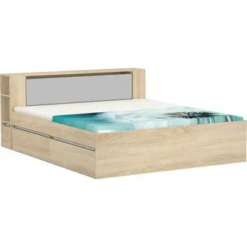 Postel Manželská postel REA Amy 31/180 - dub bardolino - výběr čela a lišt