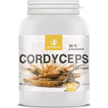 Přírodní produkt Allnature Cordyceps 100 cps.