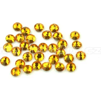 celobroušené hot-fix kameny Premium barva 109 Topaz /zlatohnědá, velikost SS 6, balení 144ks, 720ks nebo 1440ks barva: barva CBP 109 Topaz, velikost: velikost SS 6, prodejní balení: balení 144ks /1grs