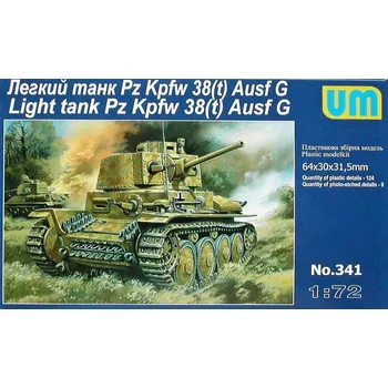 Plastikový model 1/72 Pz Kpfw 38(t) Ausf G Light Tank