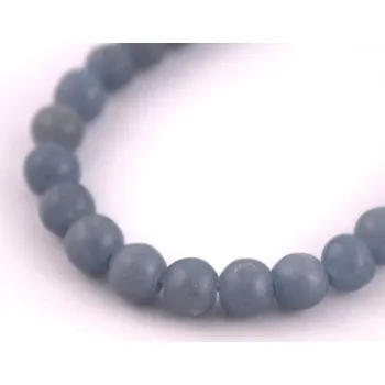 Dětské navlékací korálky Angelit - 6mm/4ks, modrý