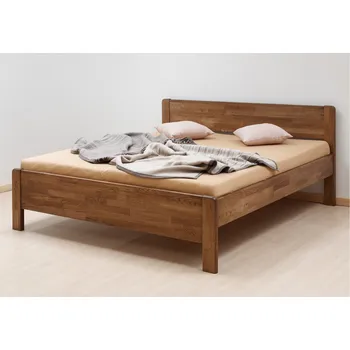 Nábytek BMB Postel Sofi ostrá - masivní dub Moření: Olej natur, Provedení: Dub cink, Rozměr: 160 x 200 cm