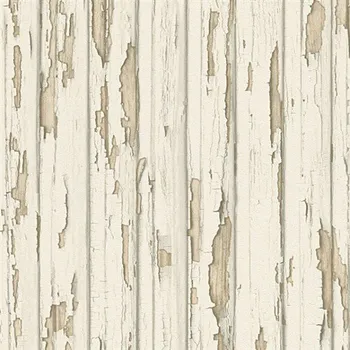 A.S. Création 95883-1 stará dřevěná prkna bílá 0,53 x 10,05 m