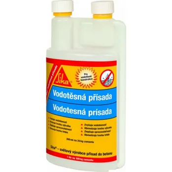 Přísada a plastifikátor Sika vodotěsná přísada 1 l