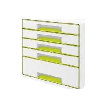 Archivační box Zásuvkový box Leitz WOW - zelená / 4+1 zásuvky