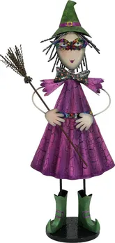 Party dekorace EuroPalms Malá čarodějnice kovová 102 cm purpurová