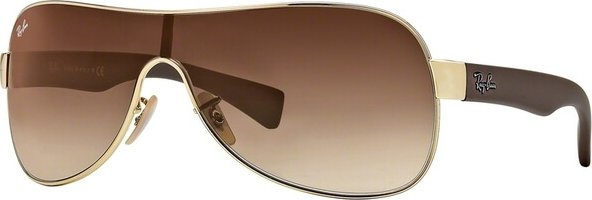 Ray-Ban® 3471 zlatá lesk hnědá, čočka hnědá gradál 00113