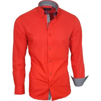 Binder de Luxe 82308 červená Pánská košile Binder de Luxe 82308 červená
