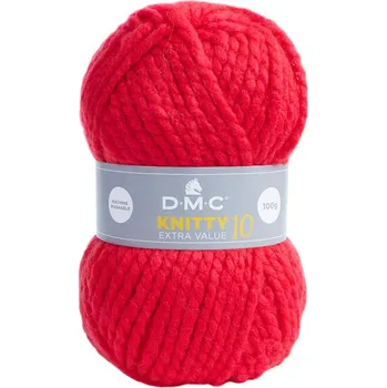 Příze Příze KNITTY 10 100g, červená - odstín 950