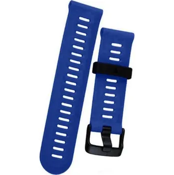eses Silikonový řemínek pro Garmin - Tmavě modrý dírkovaný, 26 mm