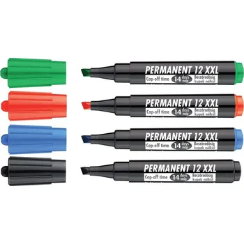 Permanentní popisovač ICO 12 XXL 10 ks Barva: Modrá